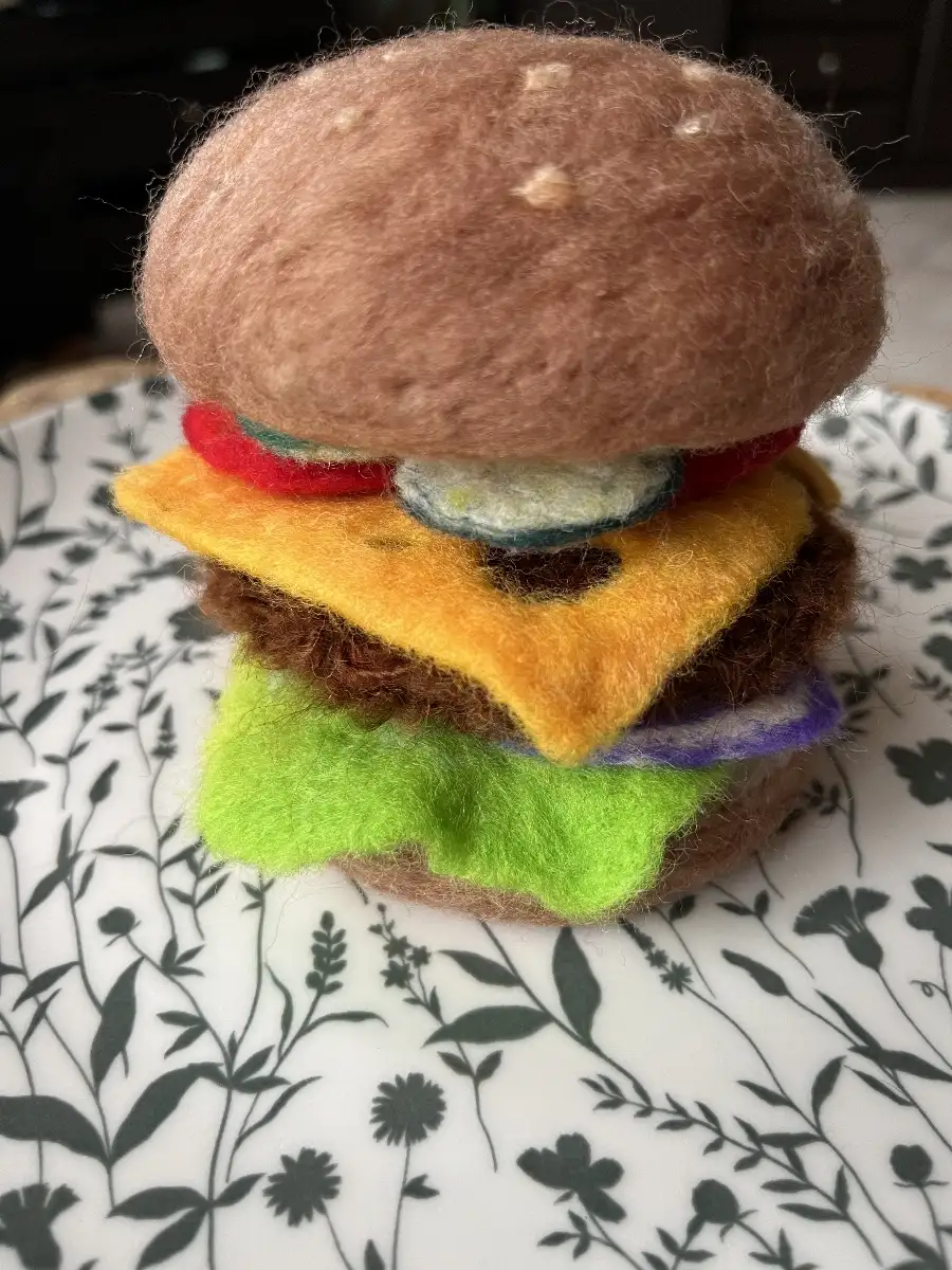 burger en feutre