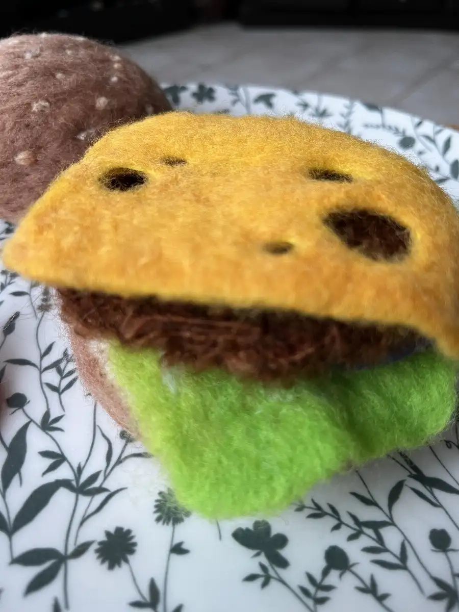burger en feutre