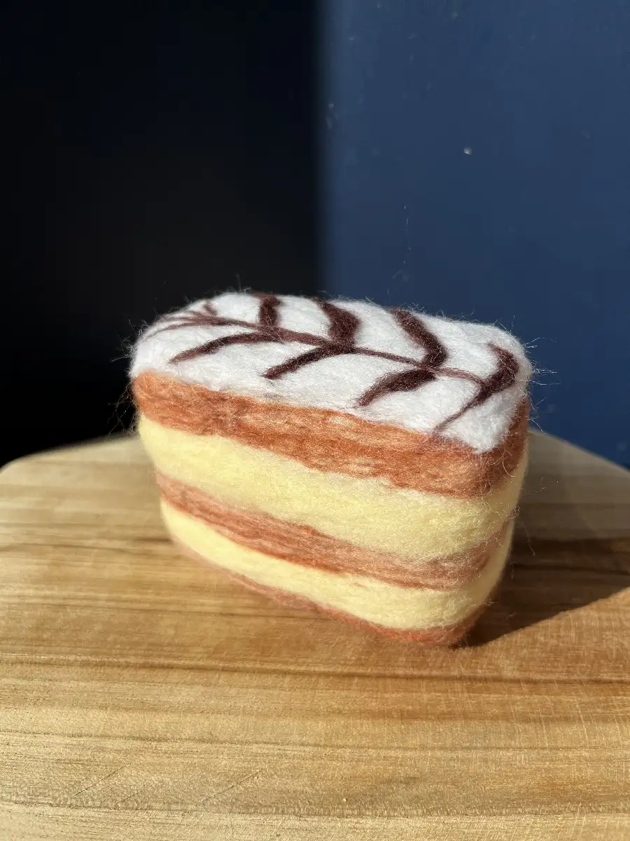 Millefeuille en laine feutrée